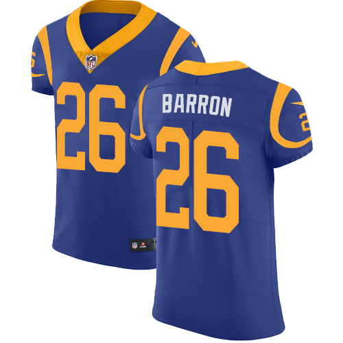 Nike Rams #26 Mark Barron Royal Blue Alternate Men's Stitched NFL Vapor Untouchable Elite Jersey - Click Image to Close